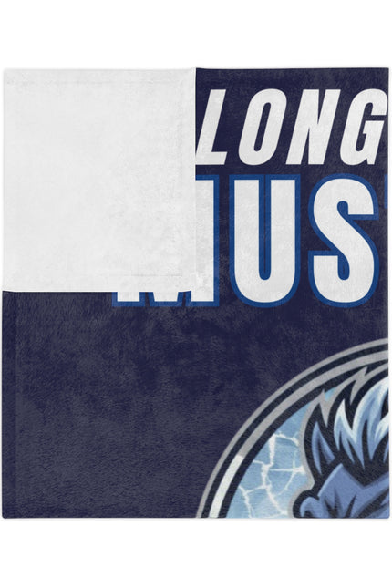 Long Island Mustang Hockey Pride Blanket | Velveteen Microfiber