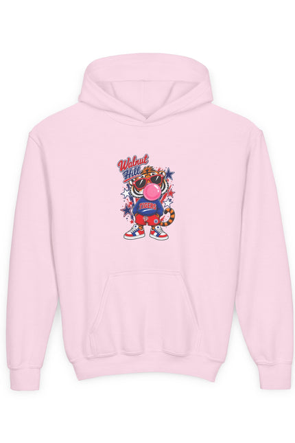 Youth Hoodie — Vintage Cartoon Bubble Gum Character Graphic