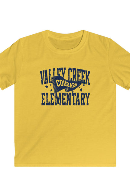 Valley Creek Elementary Cougars Kids T-Shirt - School Spirit Tee