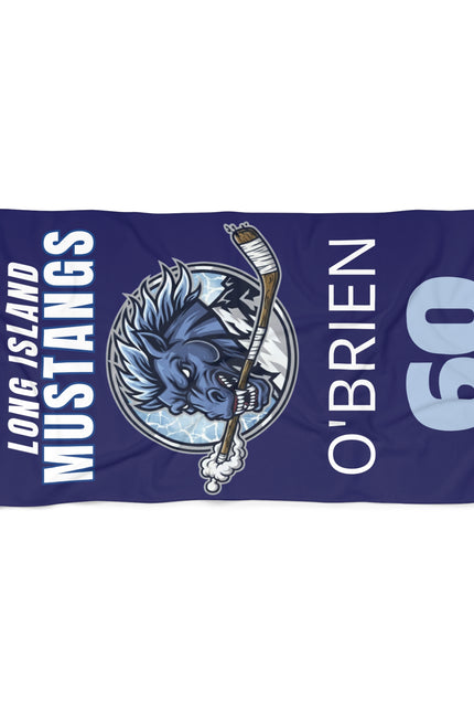 Sports Number Beach Towel — Personalized