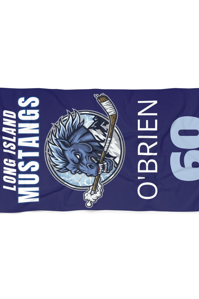 Sports Number Beach Towel — Personalized