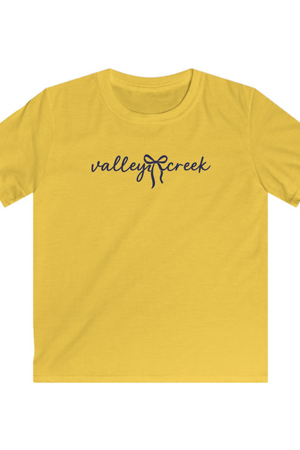 Kids Tee — "valley & creek" Script Logo Shirt