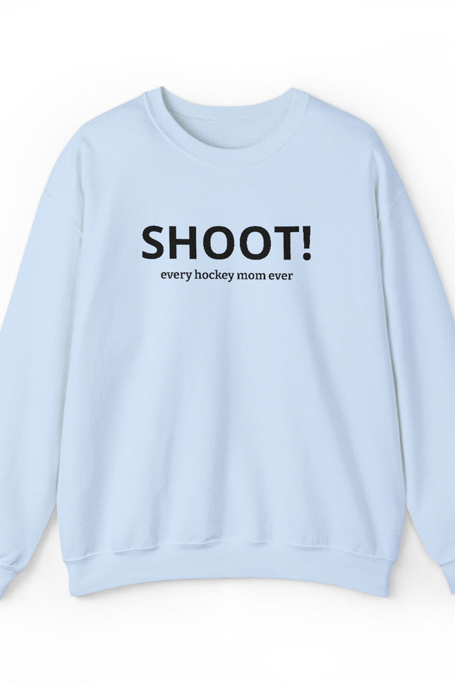 SHOOT! Embroidered Hockey Mom Crewneck