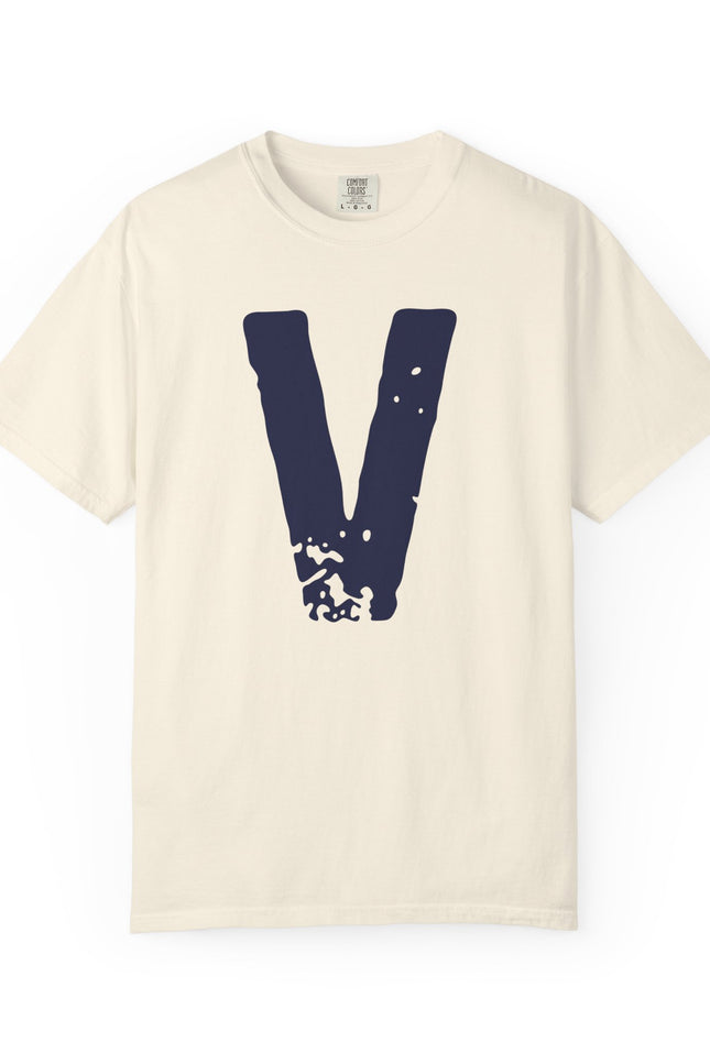 V Letterfront Custom Name & Graduate Year Number T-Shirt — Personalized Team Jersey Style