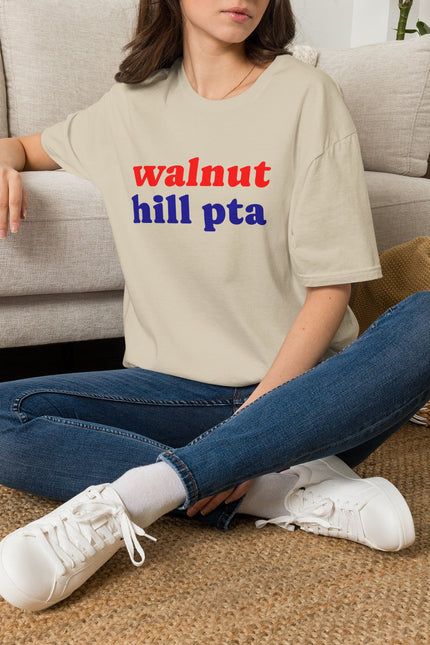 Walnut Hill PTA Shirt — Retro Red & Blue School Spirit