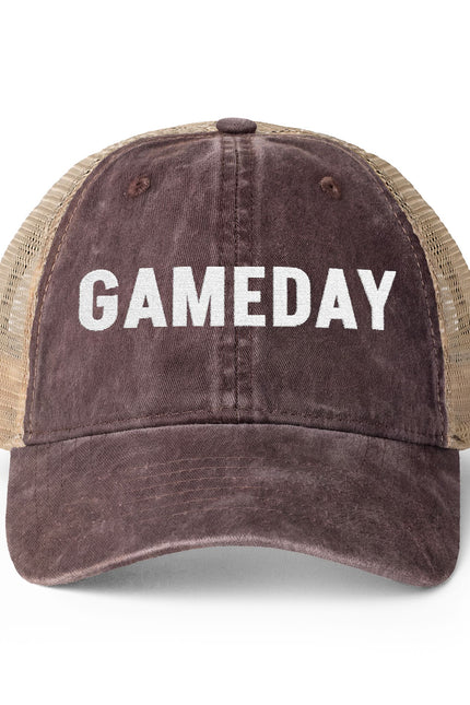 Game Day = Women's Washed Mesh-Back Cap