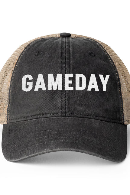 Game Day = Women's Washed Mesh-Back Cap