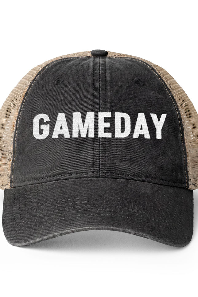 Game Day = Women's Washed Mesh-Back Cap