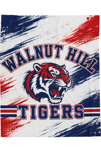 Walnuthill Tigers Personalized Plush Blanket