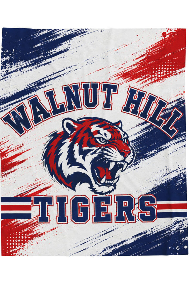Walnuthill Tigers Personalized Plush Blanket