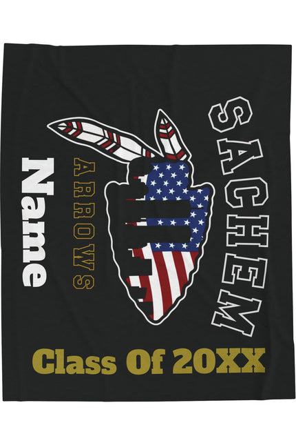 9-11 Edition "Sachem Arrows" Class of 20XX Personalized Throw