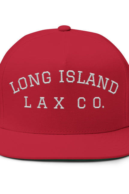 Long Island Lacrosse Embroidered Flat Bill Cap