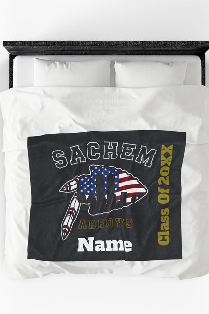 9-11 Edition "Sachem Arrows" Class of 20XX Personalized Throw