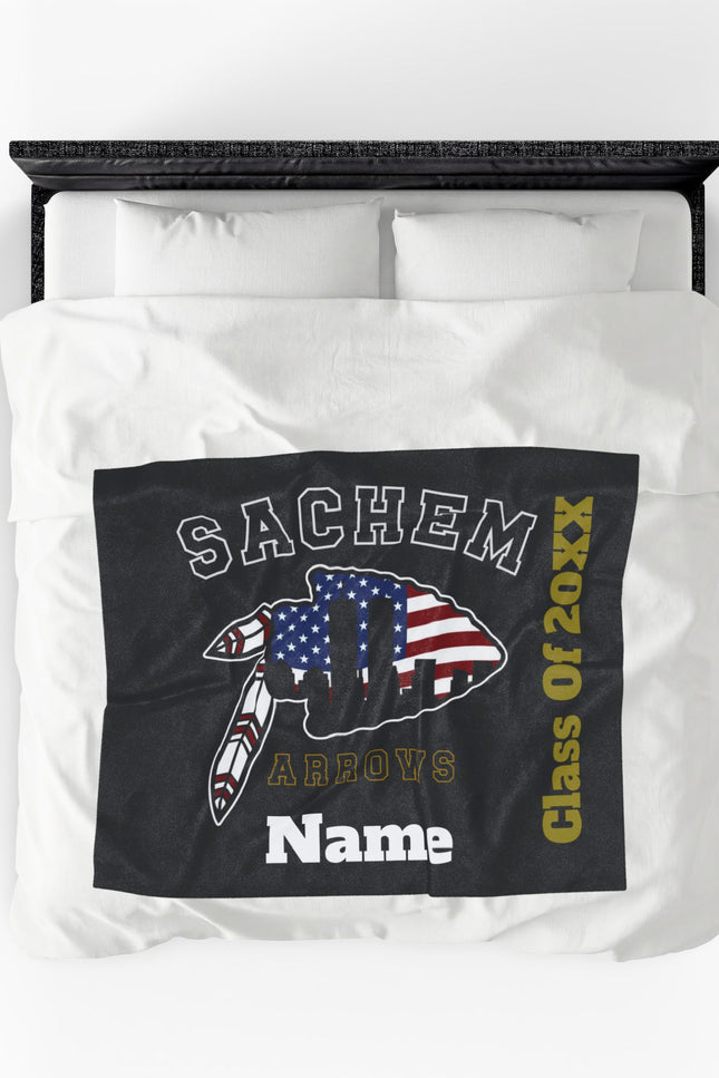 9-11 Edition "Sachem Arrows" Class of 20XX Personalized Throw