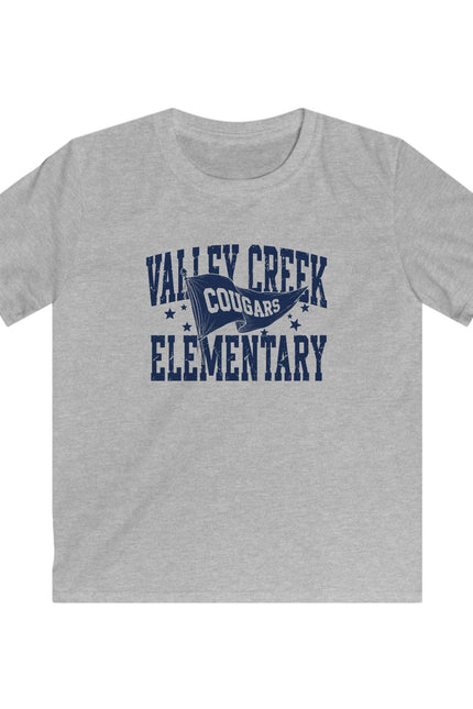 Valley Creek Elementary Cougars Kids T-Shirt - School Spirit Tee