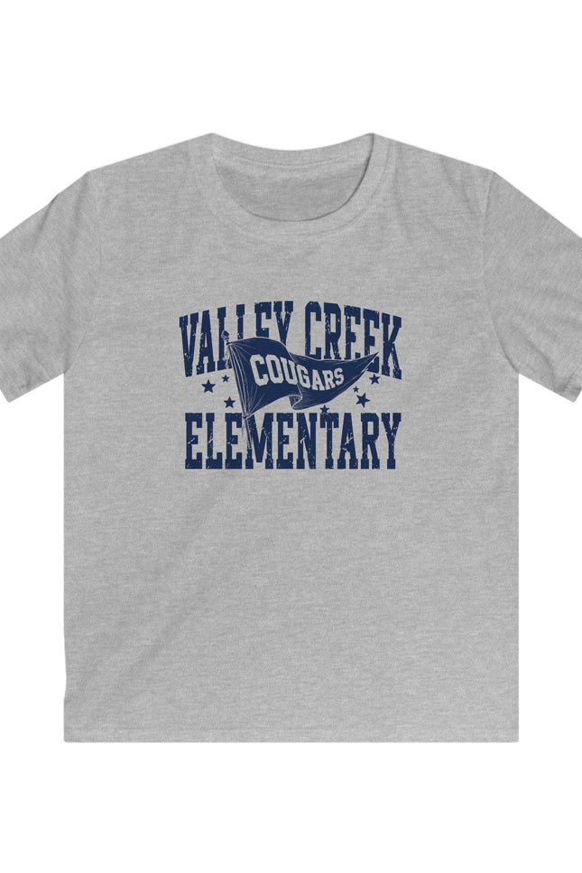 Valley Creek Elementary Cougars Kids T-Shirt - School Spirit Tee