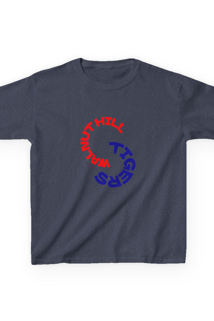 Budget Kids Tee — “Walnut Hill Tigers” Circular School Gildan Heavy Cotton Shirt