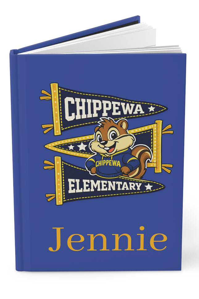 Chippewa Elementary Hardcover Journal — Personalized School Notebook (Add Name)