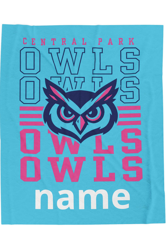 Personalized 'Central Park OWLS' Team Throw