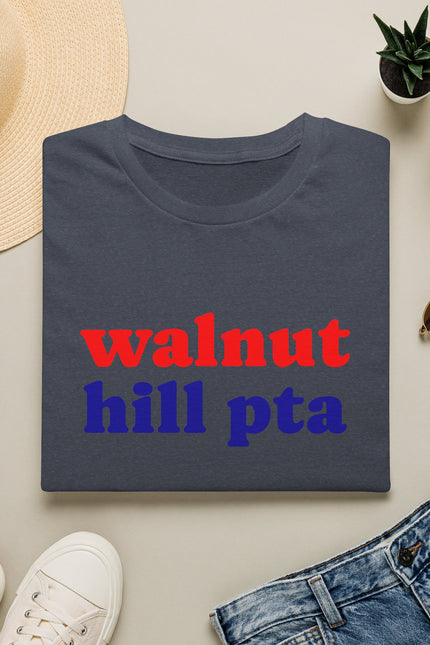 Walnut Hill PTA Shirt — Retro Red & Blue School Spirit Tee