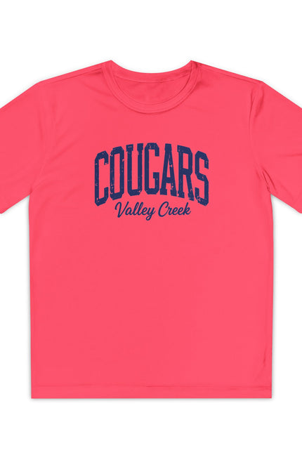 Cougars Valley Creek Youth Tee — Kids School Spirit Shirt