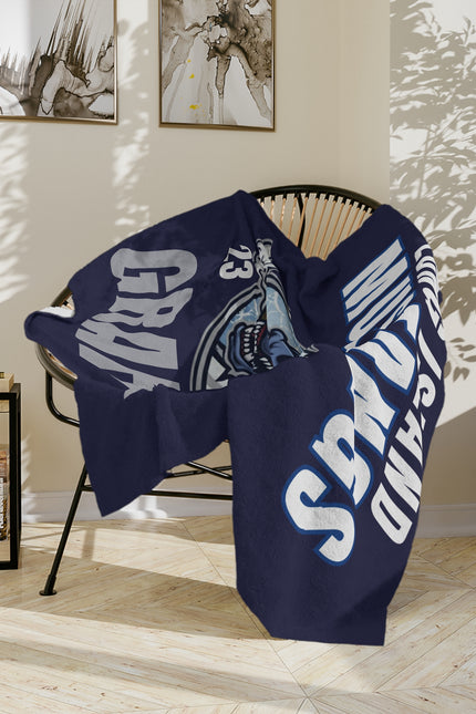 Long Island Mustang Hockey Pride Blanket | Velveteen Microfiber