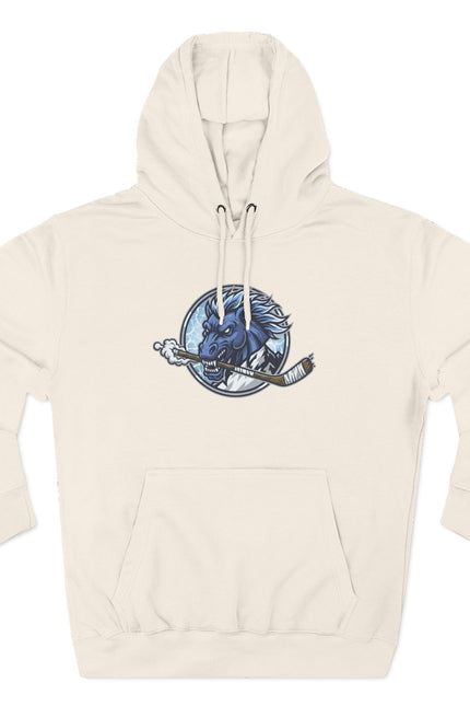 Mustangs Hockey Team Hoodie — Custom Name & Number Fleece Pullover