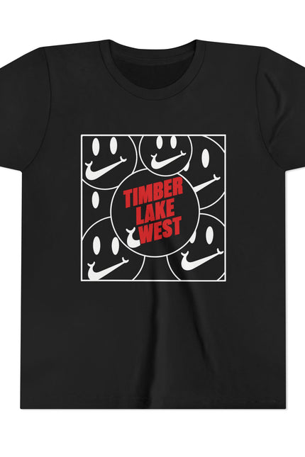 Youth Tee – 'Timber Lake West' Retro Camp Graphic Kids Shirt