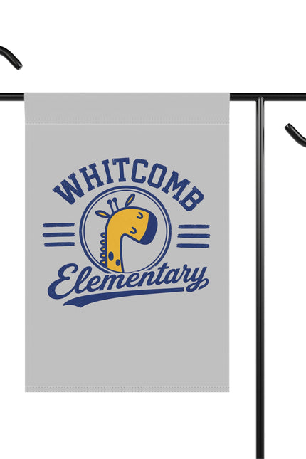 Whitcomb Elementary Garden Flag — School Spirit Yard Banner with Giraffe Logo