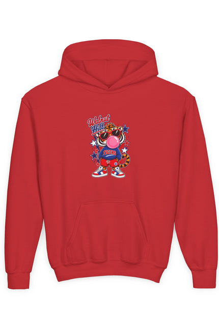 Youth Hoodie — Vintage Cartoon Bubble Gum Character Graphic