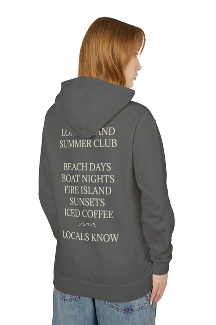 Long Island Vintage Cream Hoodie — Lightweight Unisex Hooded Sweatshirt