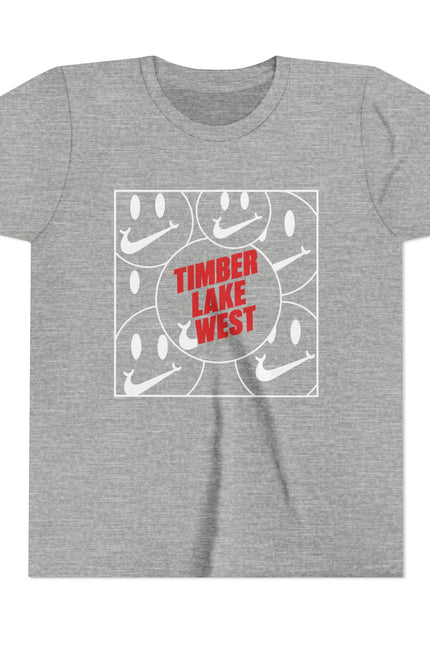 Youth Tee – 'Timber Lake West' Retro Camp Graphic Kids Shirt