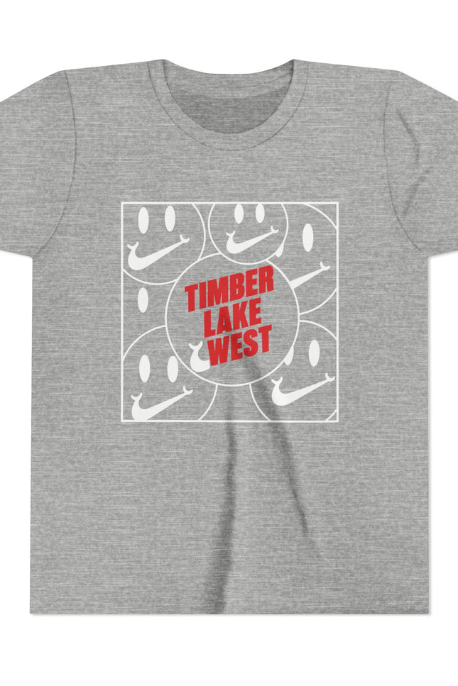 Youth Tee – 'Timber Lake West' Retro Camp Graphic Kids Shirt