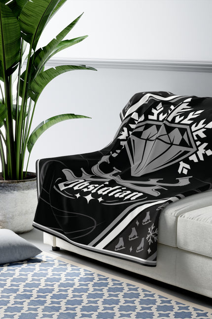 Obsidian Sherpa Fleece Blanket