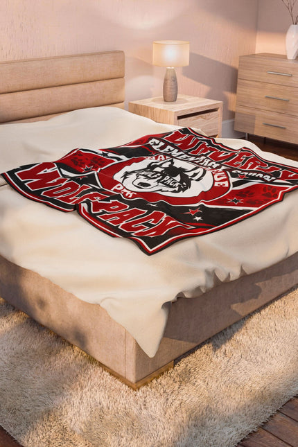 Waverly Elementary School Wolf Pack Velveteen Plush Blanket