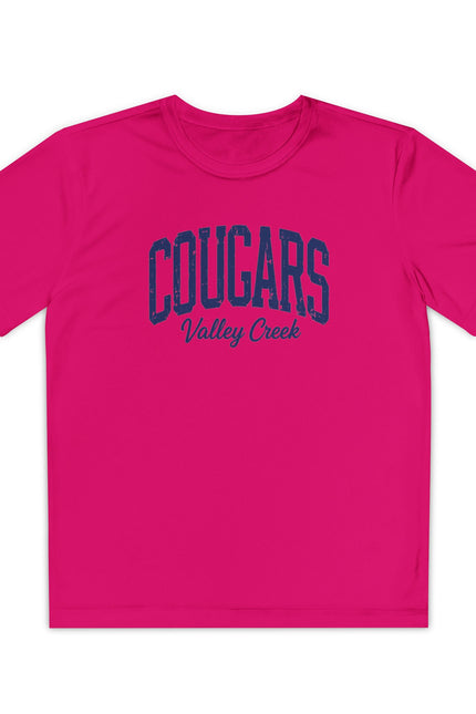 Cougars Valley Creek Youth Tee — Kids School Spirit Shirt