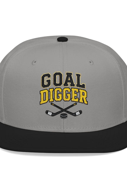 Goal Digger Embroidered Snapback — Hockey Player Cap