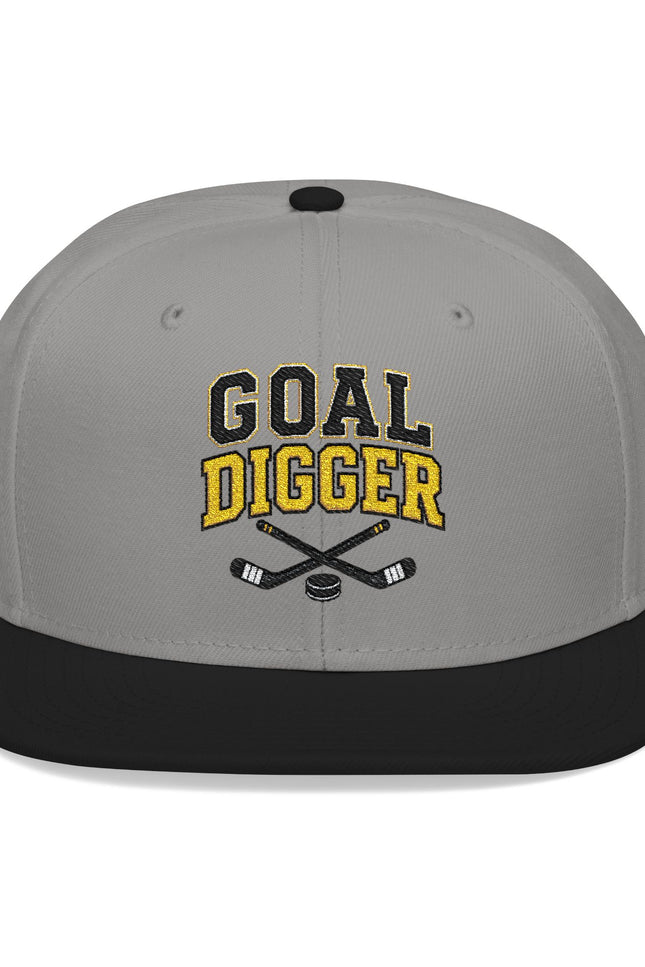 Goal Digger Embroidered Snapback — Hockey Player Cap