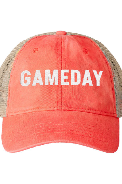 Game Day = Women's Washed Mesh-Back Cap