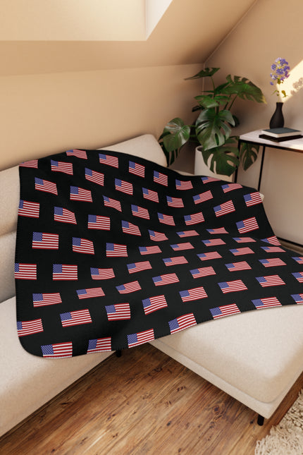 Custom Logo Tan Sherpa Blanket — Cozy Personalized Throw for Home, Gifts & Events