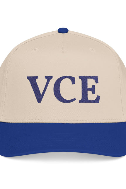 VCE Embroidered Baseball Cap — Classic Two-Tone Mid-Profile Hat