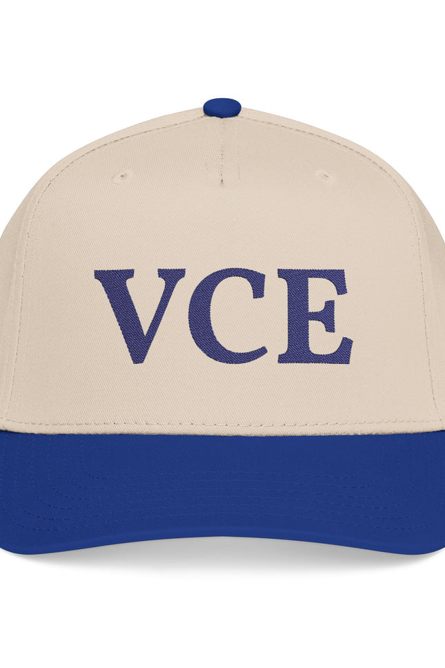 VCE Embroidered Baseball Cap — Classic Two-Tone Mid-Profile Hat