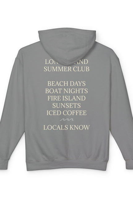 Long Island Vintage Cream Hoodie — Lightweight Unisex Hooded Sweatshirt