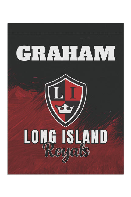 Personalized Hockey Locker Room Flag — Custom Player Name & Photo