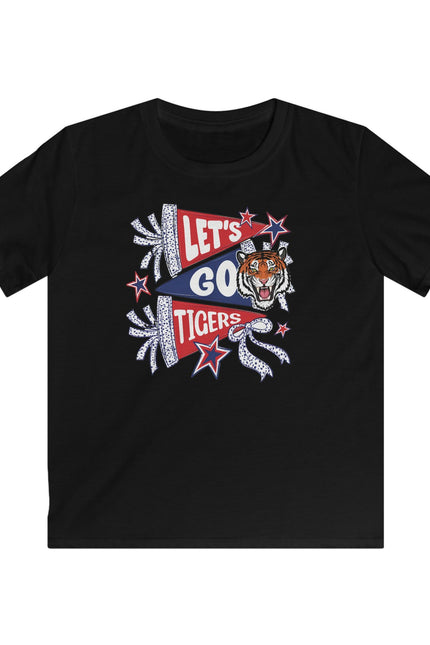 Let’s Go Tigers Kids Tee – Youth Football/Baseball Team Spirit Shirt