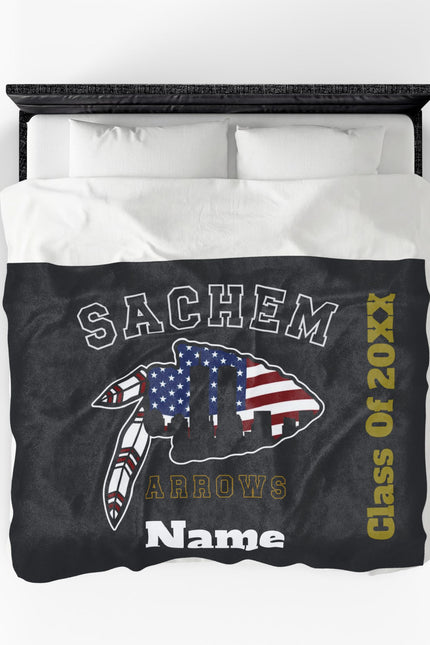 9-11 Edition "Sachem Arrows" Class of 20XX Personalized Throw