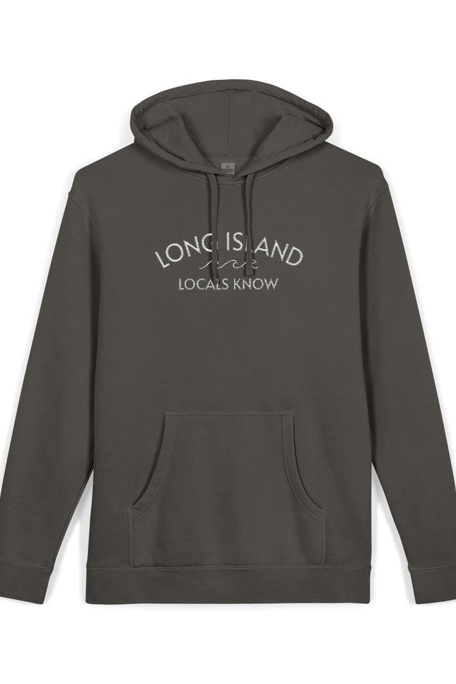 'Locals Know Long Island' Light Blue Pigment-Dyed Hoodie