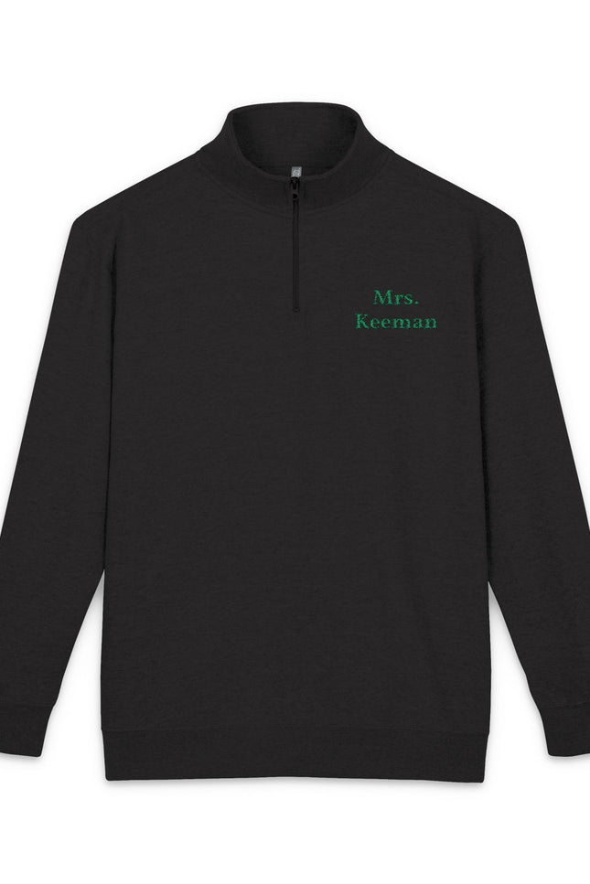 Embroidered WHS Dragons Fleece Pullover — Custom Name Quarter‑Zip