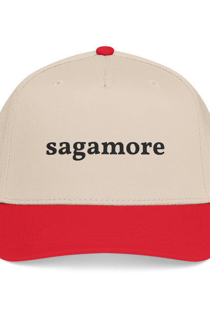 Sagamore Embroidered Baseball Cap — Classic Two‑Tone Dad Hat