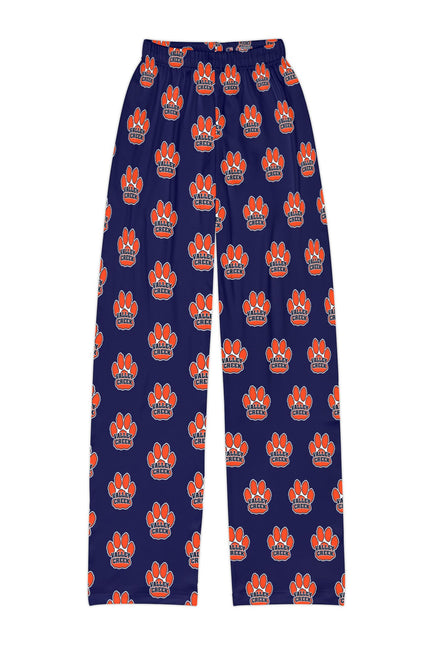 Valley Creek Kids Lounge Pants — Navy All-Over Paw Print Pajama Pants